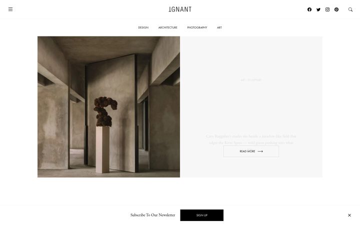 Screenshot of ignant.com