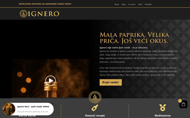 Screenshot of ignero.eu