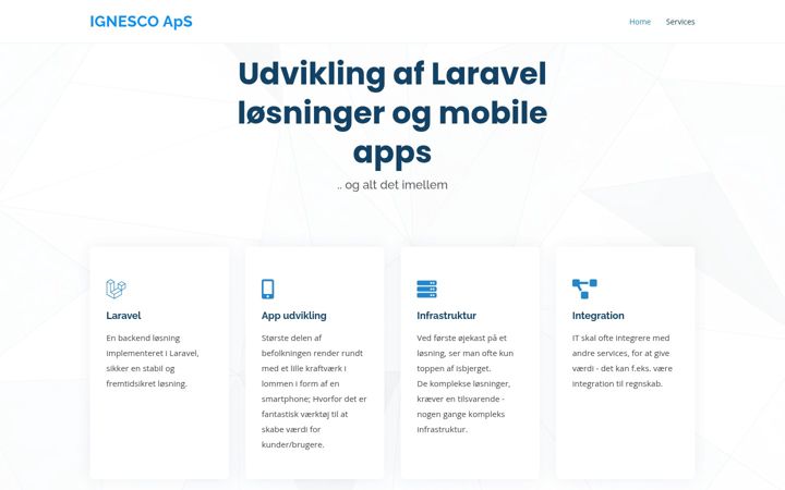 Screenshot of ignesco.dk