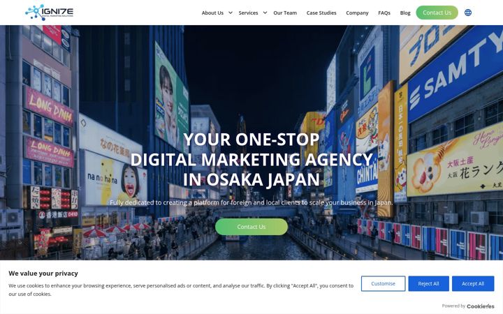 Screenshot of igni7e.com