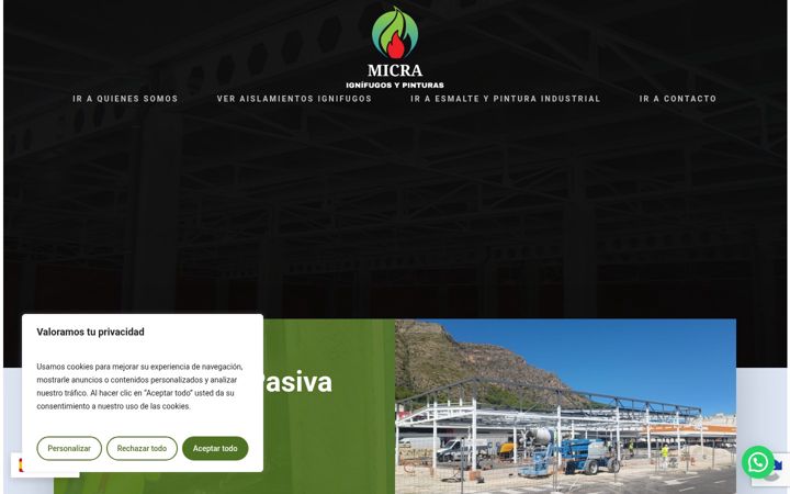 Screenshot of ignifugosmicra.es