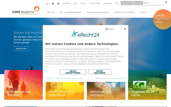 Screenshot of ignis.de