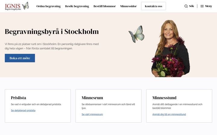 Screenshot of ignis.se