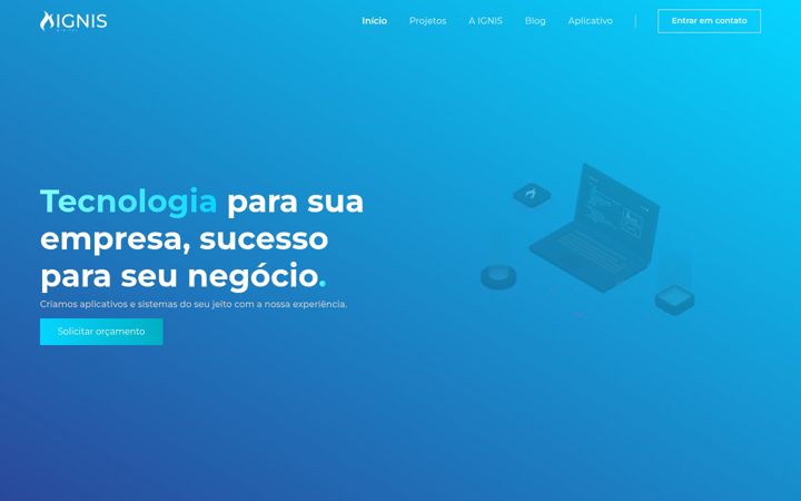 Screenshot of ignisdigital.tec.br