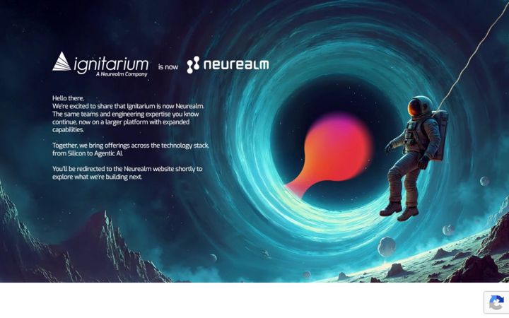 Екранна снимка на ignitarium.com