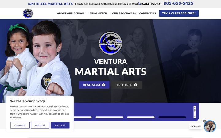 Screenshot of igniteata.com