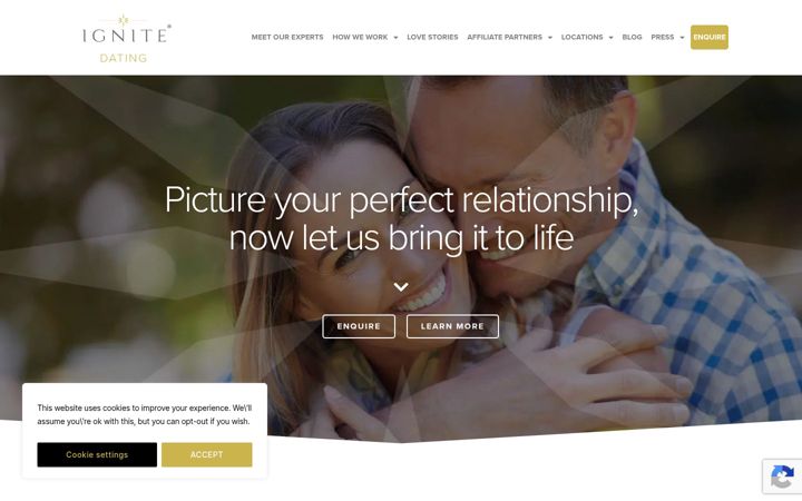 Screenshot of ignitedating.co.uk