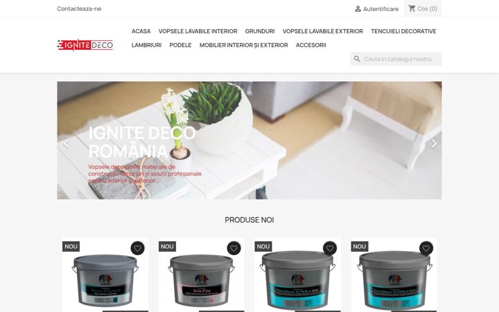 Screenshot of ignitedeco.ro