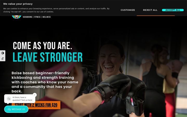 Screenshot of ignitedfitness.com
