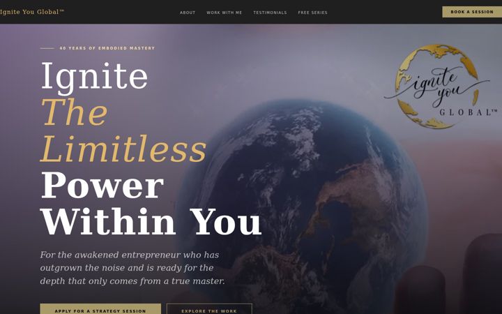 Screenshot of igniteyouglobal.com