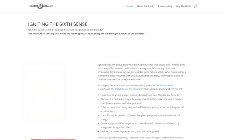 Screenshot of ignitingthesixthsense.com