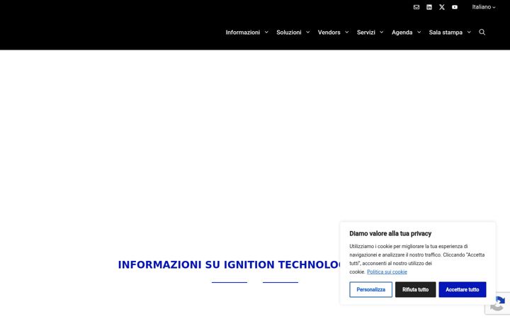Screenshot of ignition-technology.it