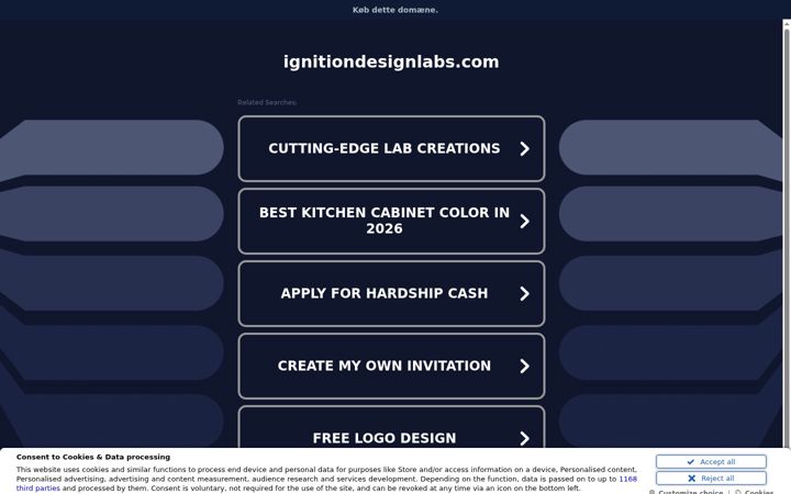Screenshot of ignitiondesignlabs.com