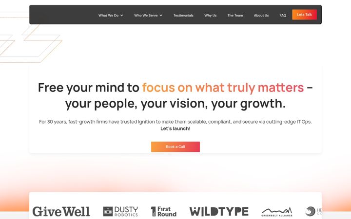 Screenshot of ignitionit.com