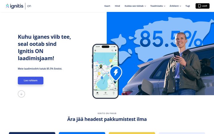 Screenshot of ignitison.ee