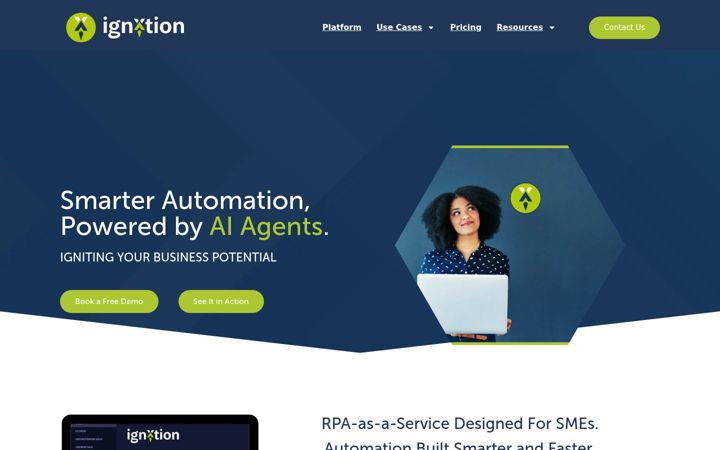 Screenshot of ignxtion.com
