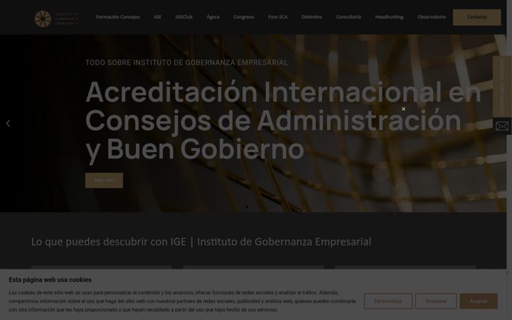 Screenshot of igobernanzaempresarial.com