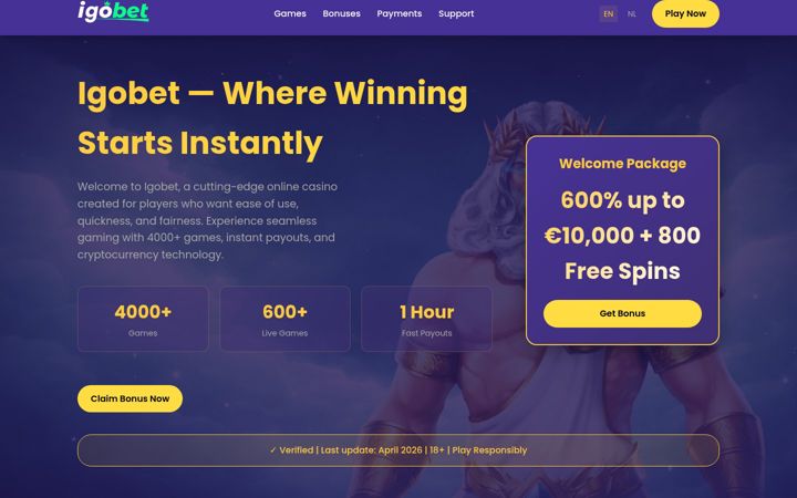 Screenshot of igobet.org