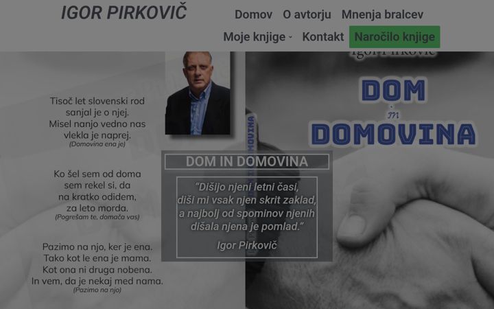 Screenshot von igorpirkovic.si
