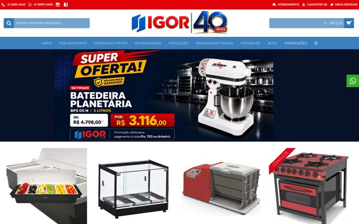 Screenshot of igorsolucoes.com