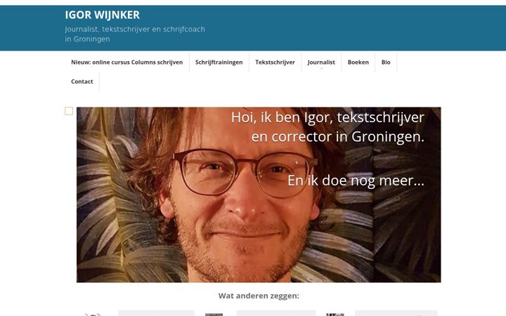 Screenshot of igorwijnker.nl