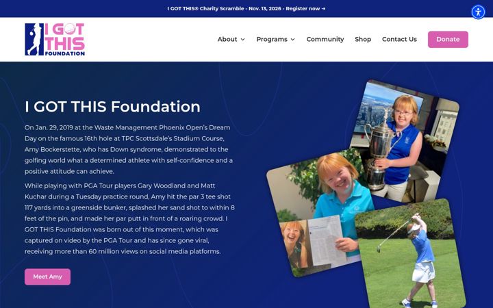 Screenshot of igotthis.foundation