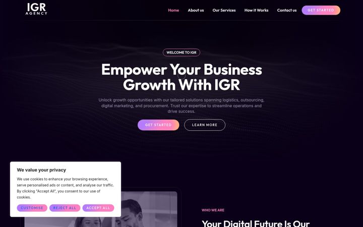 Screenshot of igragency.com
