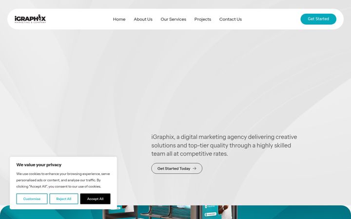 Captură de ecran a igraphixmktg.com