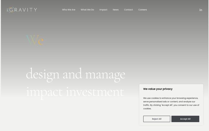 Screenshot of igravity.net