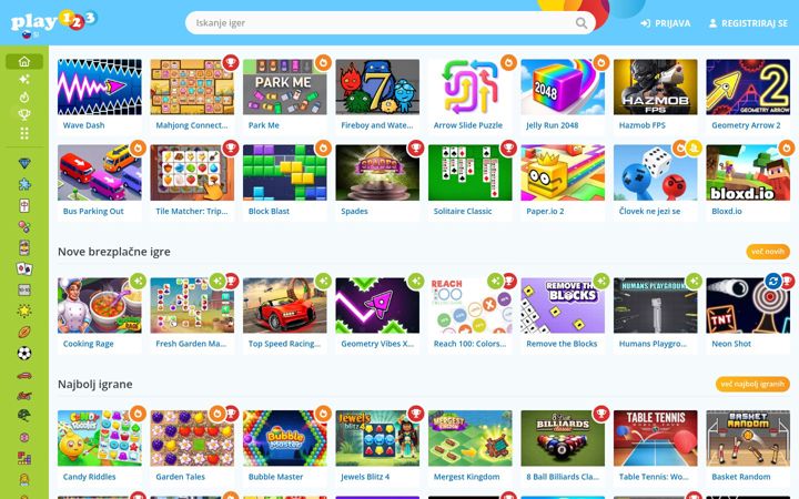 Screenshot of igre123.com