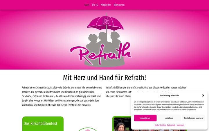 Screenshot of igrefrath.de