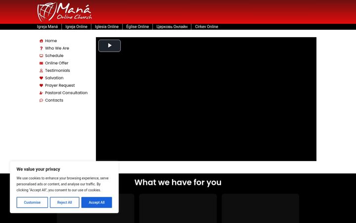 Screenshot of igreja-online.co.uk