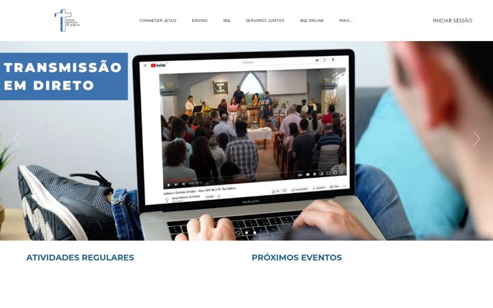 Screenshot of igrejabaptistaqueluz.com