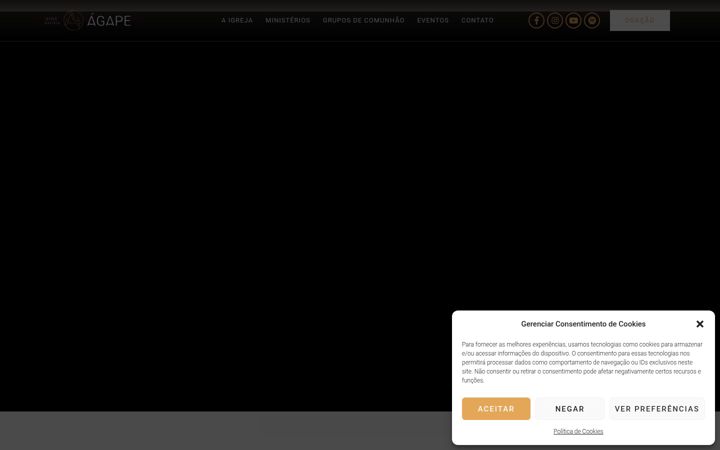 Screenshot of igrejabatistaagapesm.com.br