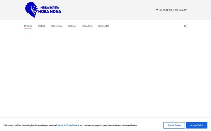 Screenshot of igrejabatistahoranona.com.br