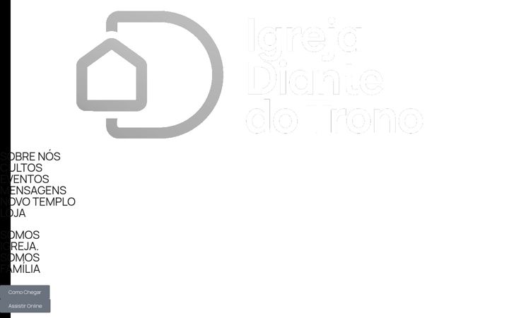 Screenshot of igrejadiantedotrono.org