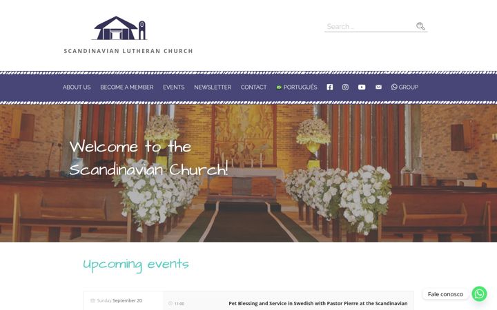 Screenshot of igrejaescandinava.org.br