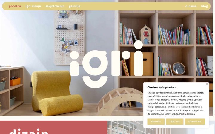 Screenshot di igri.hr