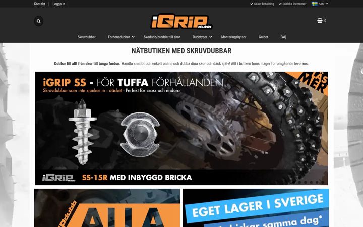 Screenshot of igripdubb.se