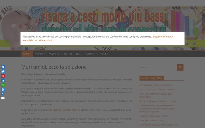 Captură de ecran a igrodry.com