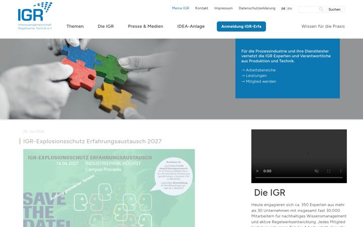 Captură de ecran a igrtechnik.com