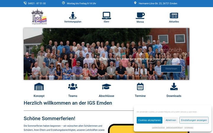 Screenshot of igs-emden.de