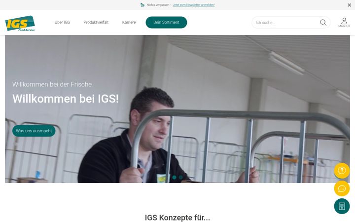 Screenshot of igs-food-service.com