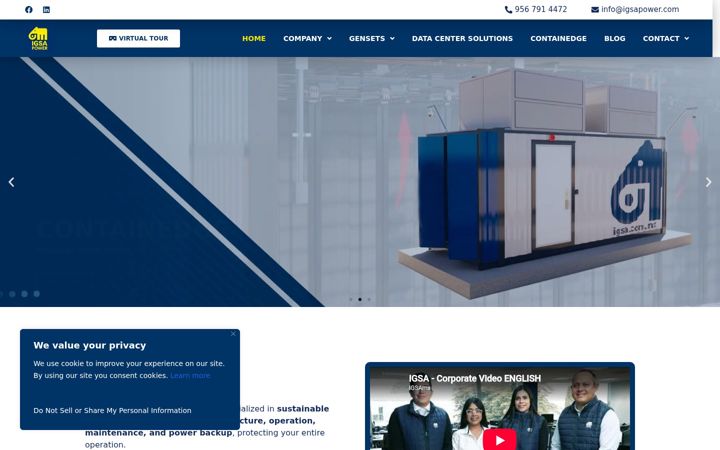Captură de ecran a igsapower.com