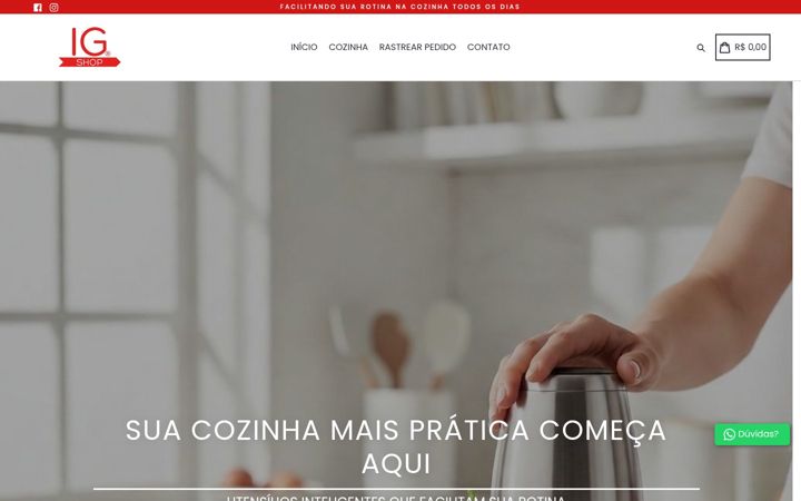 Screenshot of igshopltda.com.br