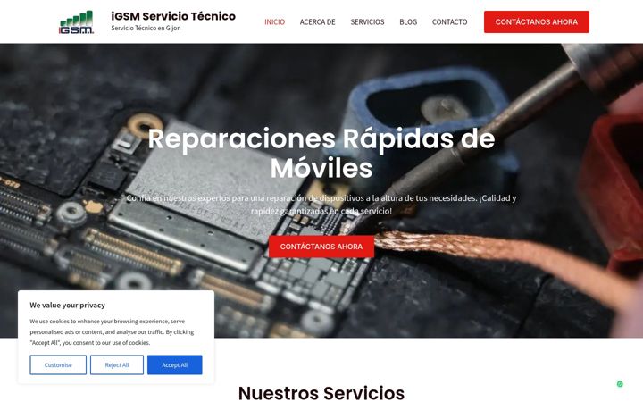 Screenshot of igsm.es