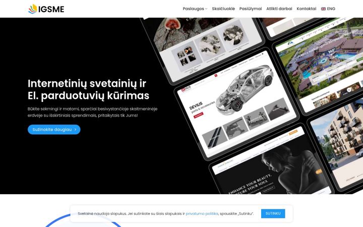 Captură de ecran a igsme.com