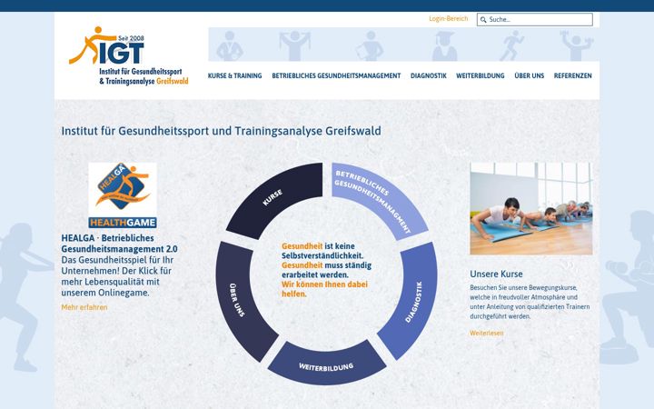 Screenshot of igt-greifswald.de