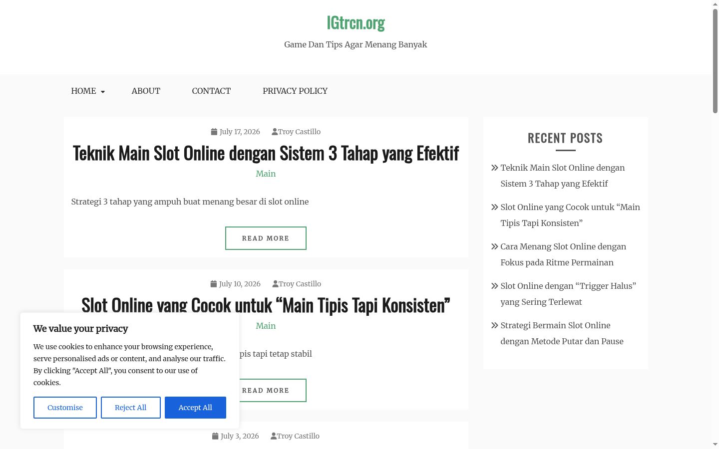 Captură de ecran a bannerului de consimțământ afișat înainte de orice interacțiune