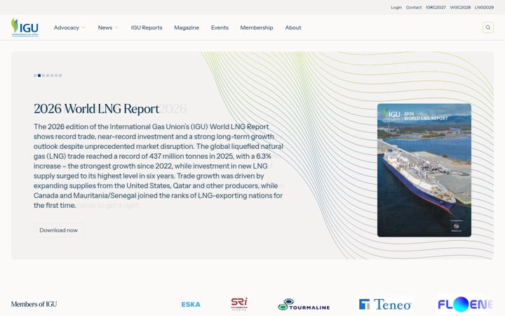 Screenshot of igu.org